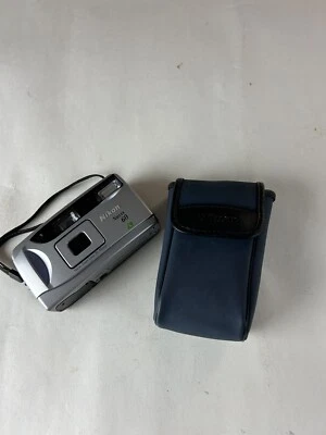 Lente zoom Nikon Nuvis 60 cámara 25 a 50 mm plateada apuntar y disparar con estuche Foto 1 de 4