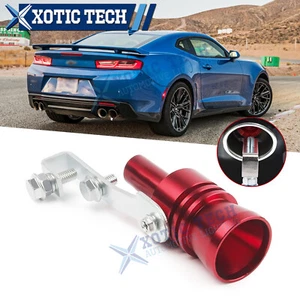 For Chevy Alloy Turbo Sound Whistler Muffler Red Pipe Exhaust Blow Off Valve XL - Picture 1 of 11