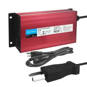 New 36V 18A Golf Cart Battery Charger with CrowsFoot Plug RED - Picture 1 of 8