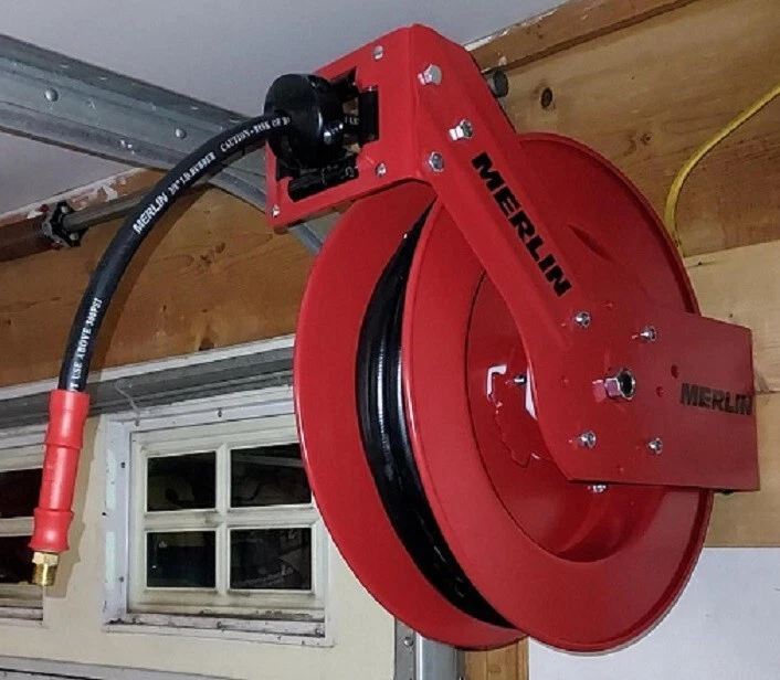 Pneumatic 3/8 in. x 50 ft. Premium Retractable Air Hose Reel - Image 1 of 1