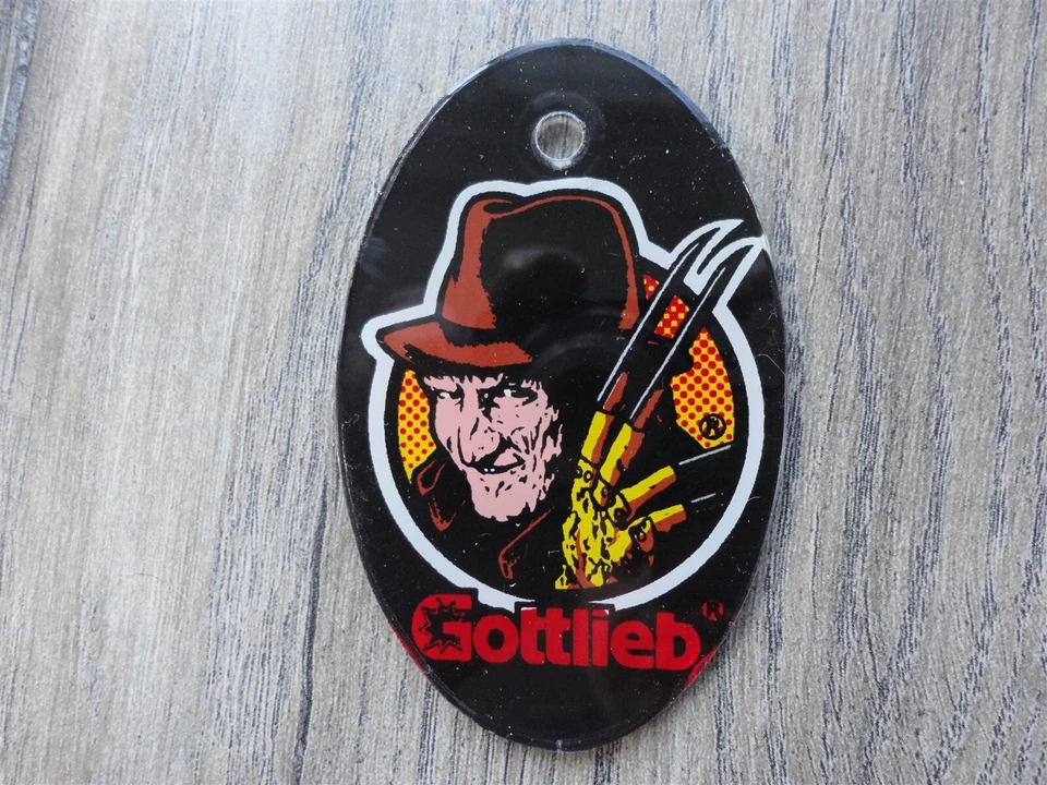 🔑 Freddy: A Nightmare on Elm Street Pinball Machine Key Chain – Gottlieb 1994 - Image 1 of 1