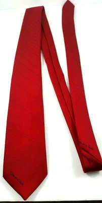 Corbata roja Oscar de la Renta para hombre usada en excelente estado hecha en EE. UU. ¡De colección tejida clásica!!!! Foto 1 de 4