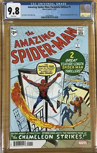 🔥 AMAZING SPIDER-MAN #1 CGC 9.8 FACSIMILE EDITION 1ST APPEARANCE 1963 REPRINT🔥 - Picture 1 of 6