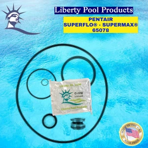 SuperFlo & SuperMax O-Ring Rebuild Kit Pooltek For Pentair 65078 FITS GO-KIT78 - Picture 1 of 8