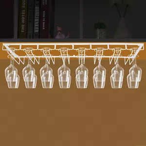Elegant Wall-Mounted Wine Glass Rack for Kitchen and Bar Storage - Picture 1 of 18