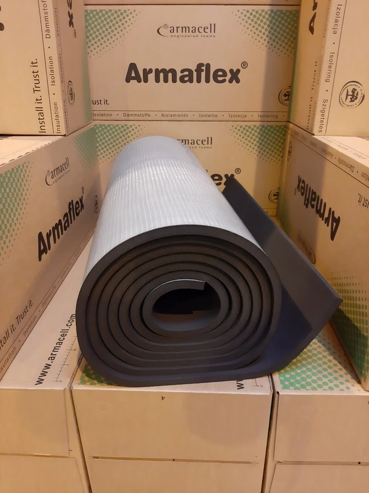 Armacell Armaflex AF-19MM/EA Isolierung Selbstklebend - 100x600cm, Schwarz