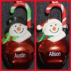 Ganz Candy Cane Jingle Bells Christmas Ornament Personalized Red Choose Name NWT