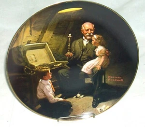 Rockwell's Light Campaign Series 1983 placa cofre del tesoro del abuelo, certificado de autenticidad en caja original - Imagen 1 de 4