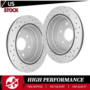 Rotores de freno de disco perforados traseros para Chevrolet GMC Silverado 1500 Sierra 2500 HD - Imagen 1 de 7