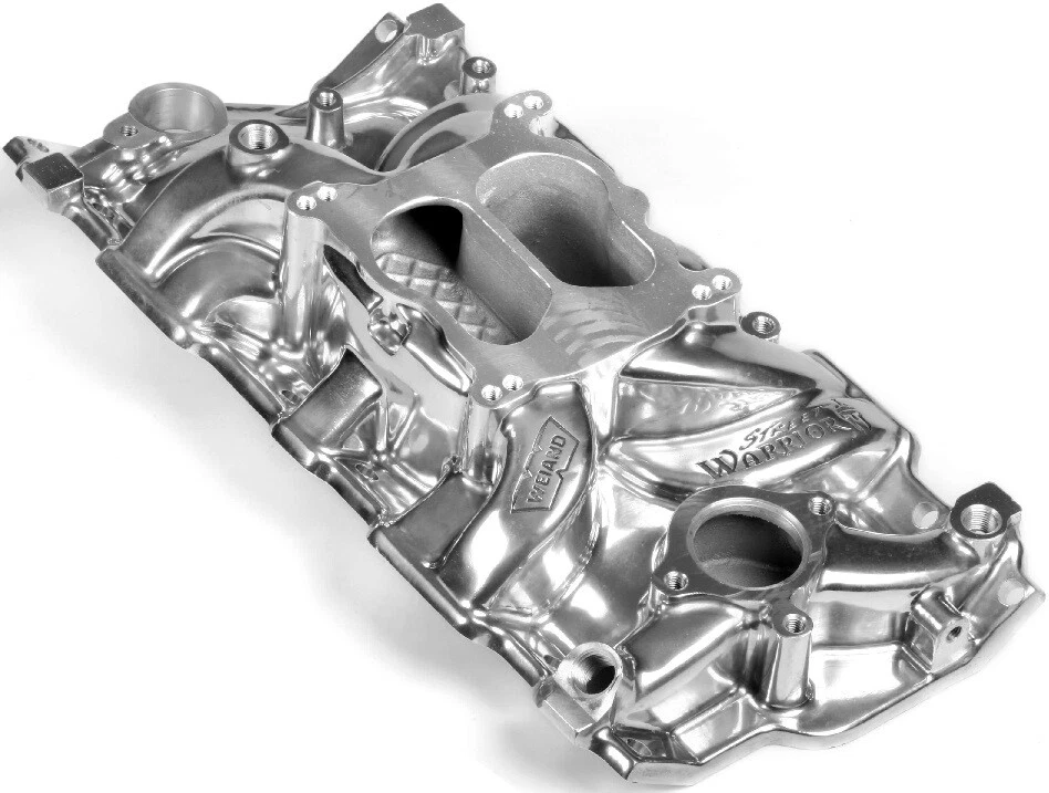 WEIAND STREET WARRIOR INTAKE MANIFOLD,283-406CI,55-86,87 & UP W/ALUM HEAD SBC V8 - Image 1 of 1