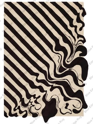 Alfombra Leighton acolchada a mano alfombra de área marfil corte lazo alfombra de área grande texturizada 5x8 6x9 Foto 1 de 4