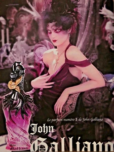 PUBLICITÉ DE PRESSE 2009 PARFUM NUMERO 1 DE JOHN GALLIANO - Picture 1 of 1