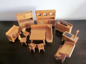 Konvolut Möbel Puppenstube Essküche Stube 13-teilig - Bild 1 von 5