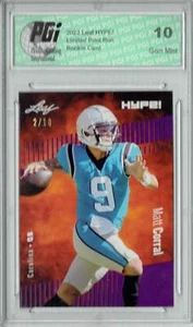 Matt Corrall 2022 Leaf HYPE! #97 Purple SP, Just 10 Made Rookie Card PGI 10 - Picture 1 of 1
