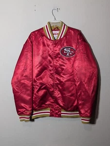 Y2K SAN FRANSISCO 49ers Mitchell & Ness Satin NFL Football Jacket Mens Sz XL - Picture 1 of 6