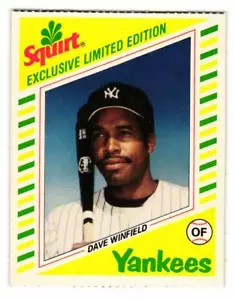1982 Topps Squirt Promo Card Dave Winfield - Picture 1 of 2