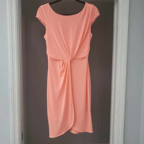 UNDERCOVER Victoria's Secret Womens Sz Small Cap Sleeve Twist Front Faux Wrap Stretc Dress