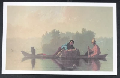 VTG 1990 UX147 15c Fur Traders Descending the Missouri Postal Card - Image 1 of 2