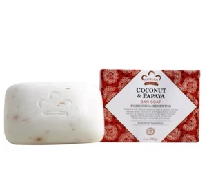 Pack Of 2 - Nubian Heritage Coconut - Papaya Soap 5 oz Bars Great Deal - Picture 1 of 4