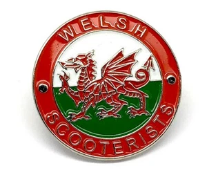 Wales Welsh Scooterists Metal Lapel Pin Badge - Foto 1 di 4