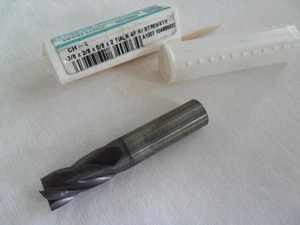 3/8" SOLID CARBIDE 4 FLUTE SINGLE END MILL BY METAL REMOVAL CORP. - Picture 1 of 4