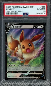 PSA 10 Eevee V SWSH065 Stella Nera Promo Pokemon - Foto 1 di 2