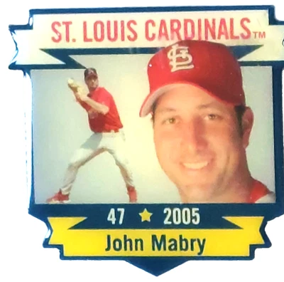 MLB St. Louis Cardinals 2005 "John Mabry" 1.5" Lapel Pin - Image 1 of 2