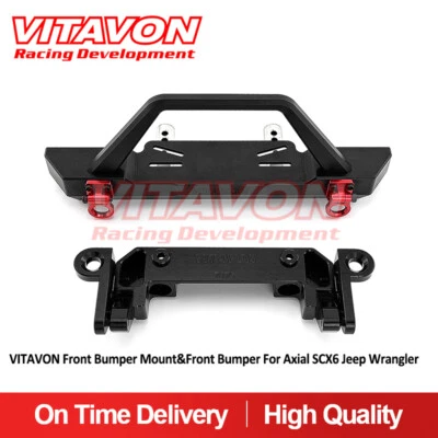 Vitavon Front Bumper Mount&Front Bumper for Axial SCX6 Jeep Wrangler 1/6 - Image 1 of 4