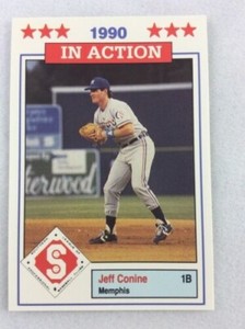 1990 Don Jennings Southern League All-Stars 43 Jeff Conine Rookie Memphis Chicks
