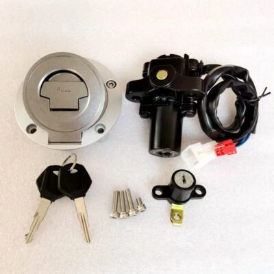 Interruptor de encendido tapa de gas combustible llaves de bloqueo de asiento para Yamaha FZ07 FZ09 FJ09 FZ10 14-17 Foto 1 de 4