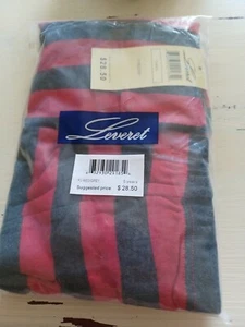 Leveret red/Grey Striped Cotton Knit Pajamas 5 Year Kid NWT - Picture 1 of 5