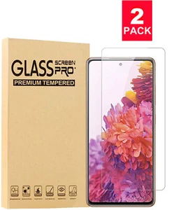 2 Pack Premium Tempered Glass Screen Protector For Samsung Galaxy S20 FE 5G - Picture 1 of 9