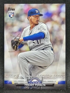 2018 Topps Update Salute #S-36 Freddy Peralta Rookie Card RC Brewers Insert - Picture 1 of 2