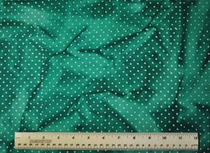 1/4 yard cotton quilt fabric Tye Dye Green Polka Dot variegated mottled sewing - Picture 1 of 2