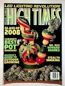 2008 March High Times Magazine Glass Pipes Howard Marks LED Lighting Marijuana - Picture 1 of 7