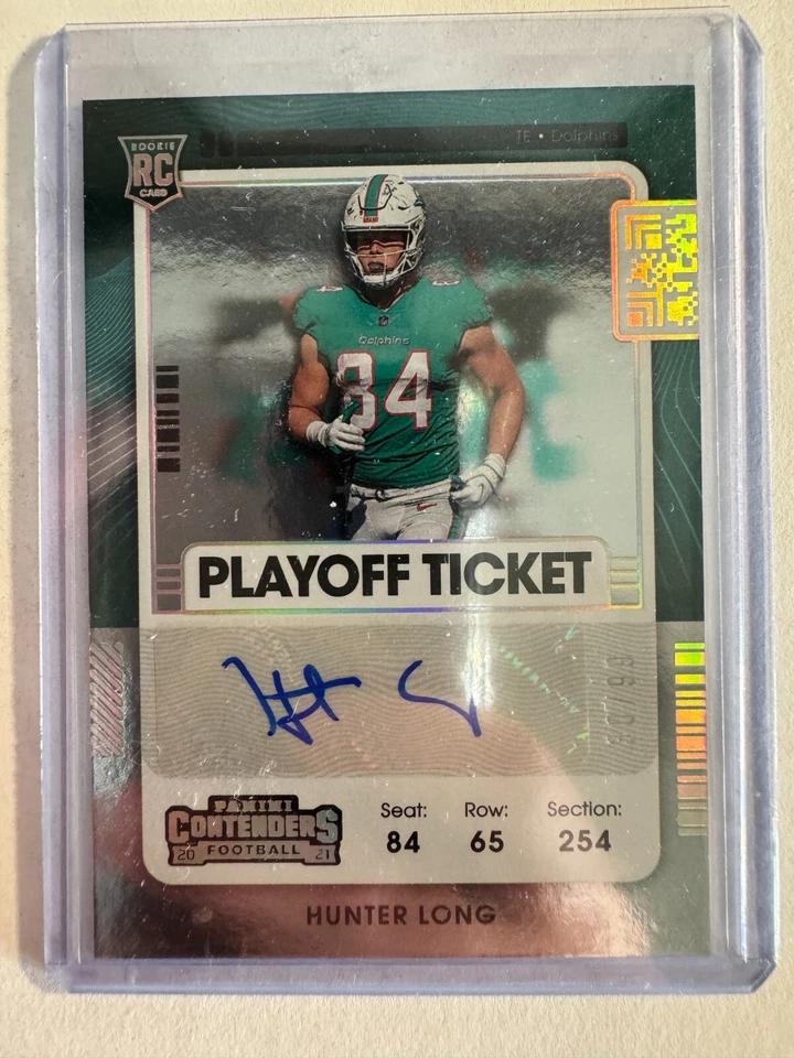 K186,214 -  2021 Panini Contenders Playoff Ticket #185A Hunter Long Auto #/99 - Image 1 of 1