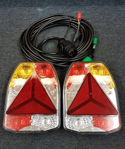 RADEX 6900 PLUG IN TRAILER LIGHTING KIT LIGHTS & 6M WIRING HARNESS 13 PIN PLUG - Picture 1 of 2