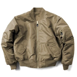 Mens MA1 Jacket Winter Outdoor Nylon Military Uniform Unisex Bomber Flight Coat - Picture 1 of 41