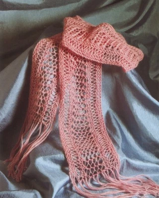 Liberating Lace Scarf Carol Briggs Dragos Dyed in Wool Knitting Pattern FT103 - Image 1 of 3