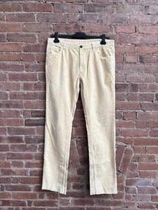Vintage Gant Rugger Chip Mens Corduroy Pants, Sz 35, Yellow 100% Cotton - Picture 1 of 12