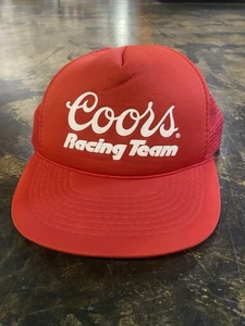 One Size - 1990’s Coors Racing Team Trucker Snapback Hat - Picture 1 of 4