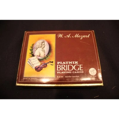 Винтажные игральные карты Piatnik Bridge с Моцартом - Изображение 1 из 2