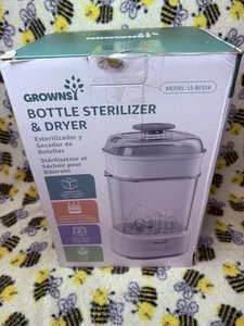Grownsy Bottle Sterilizer and Dryer Model LS-BE916, Compact Electric Steam Baby - Picture 1 of 6