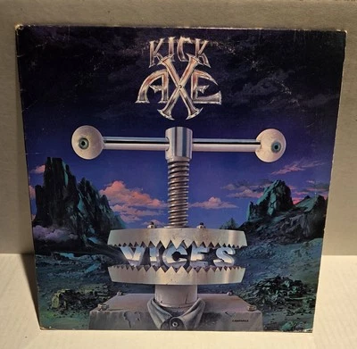Kick Axe Vices 1984 LP Vintage Vinyl Record Rock Album Pasha BFZ 39297 (VG+)  - Image 1 of 4