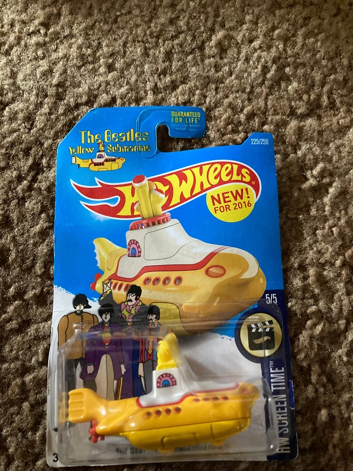 Hot Wheels Mattel Basic Car Mix 6 The Beatles Yellow Submarine Foto 1 de 1