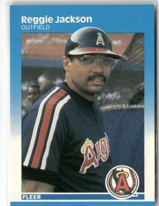 1987 Fleer #84 Reggie Jackson Glossy California Angels - Bild 1 von 2