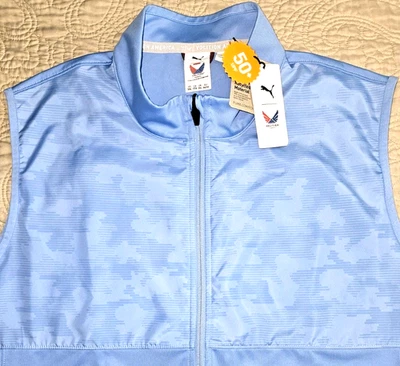 NUEVO PUMA, HOMBRE TALLA XXL, PUMA X VA CREMALLERA COMPLETA CAMUFLAJE💠CUBIERTA UPF🌞GOLF⛳CHALECO, PRECIO DE VENTA SUGERIDO POR EL FABRICANTE $90 Foto 1 de 4