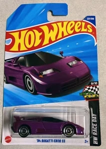 Custodia Hot Wheels Mainline 2025 L '94 BUGATTI EB110 SS LUNGA protezione scheda GRATIS - Foto 1 di 2