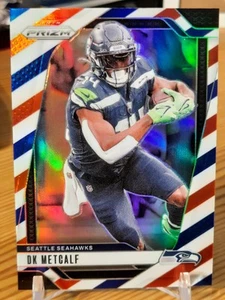 DK Metcalf 2024 Panini Prizm Red White Blue Prizm #261 Seattle Seahawks - Bild 1 von 2