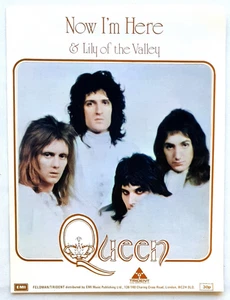 Queen - Now I'm Here + Lily Of The Valley - 1974 Original Double UK Sheet Music - Picture 1 of 1